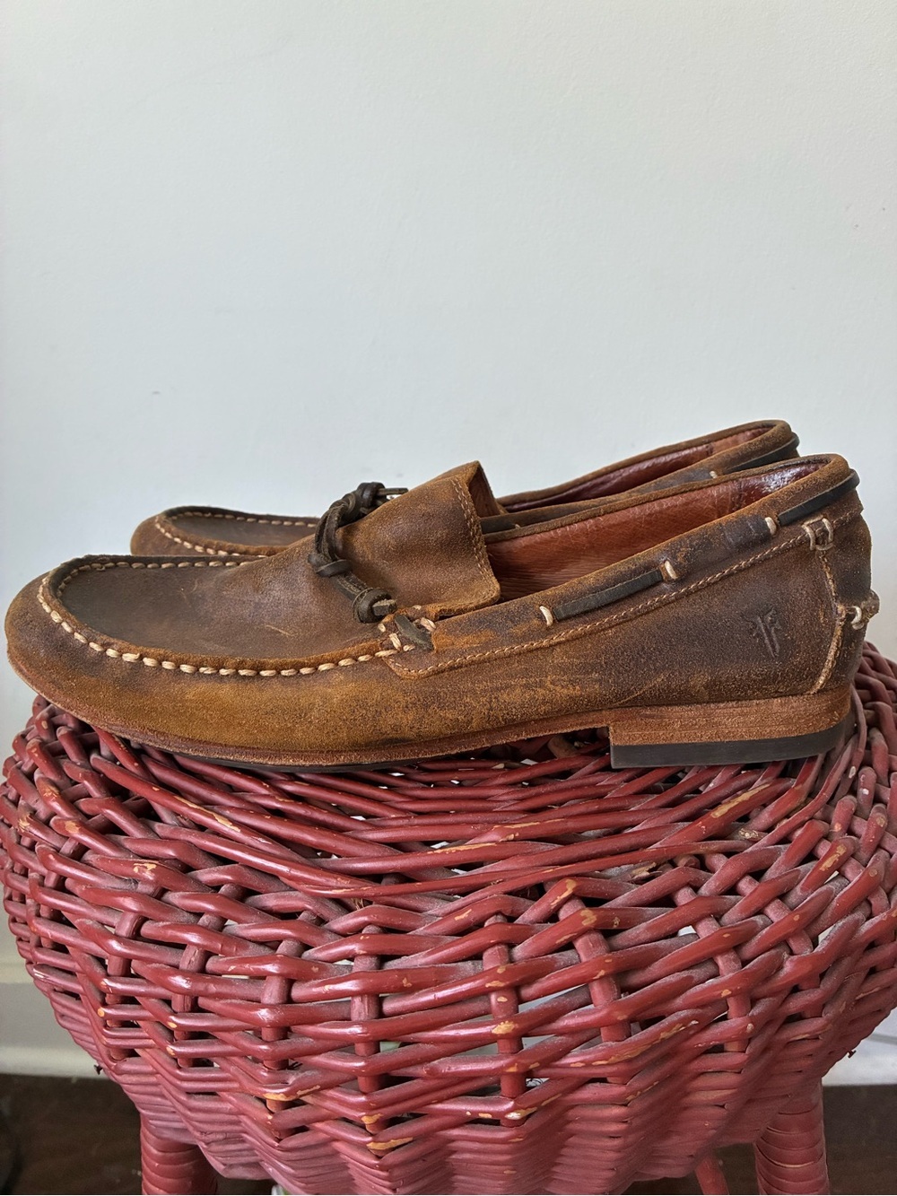 FRYE Shoes Men’s 9.5 Leather Loafers Boat Shoe